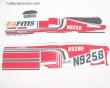  FMS 1.4M Cessna 182 Decal Set - Red 